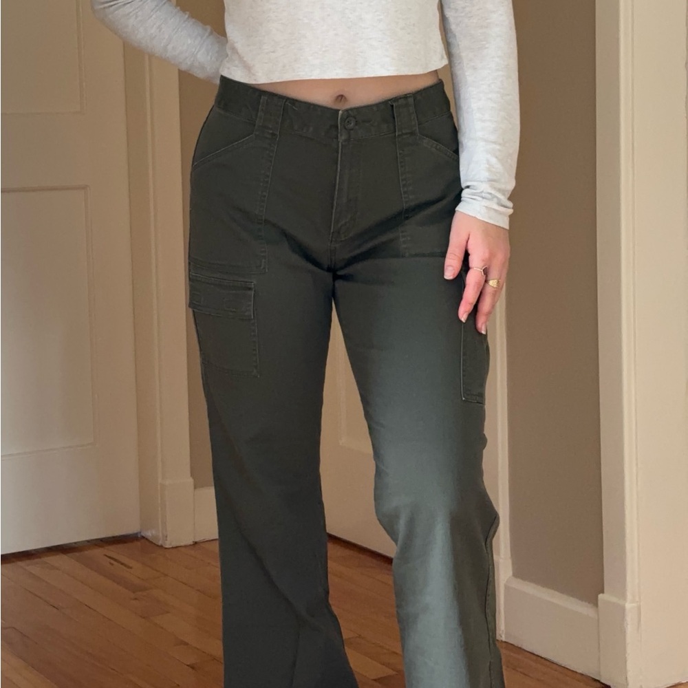 Stylish Olive Green Cargo Pants